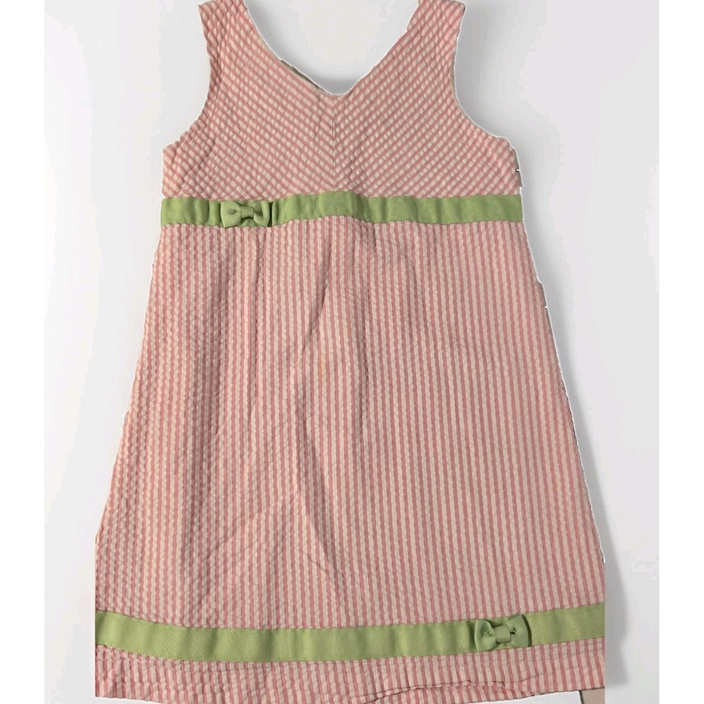 Hartstrings Pink White Gingham Ribbon‎ Dress Size 5T